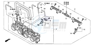 CBF600N drawing THROTTLE BODY