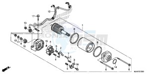 CB500F Europe Direct - (ED) drawing STARTER MOTOR