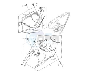 YZF R6 600 drawing SIDE COVER