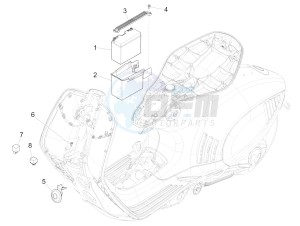 946 125 4T 3V ABS ARMANI (EMEA, APAC) drawing Remote control switches - Battery - Horn