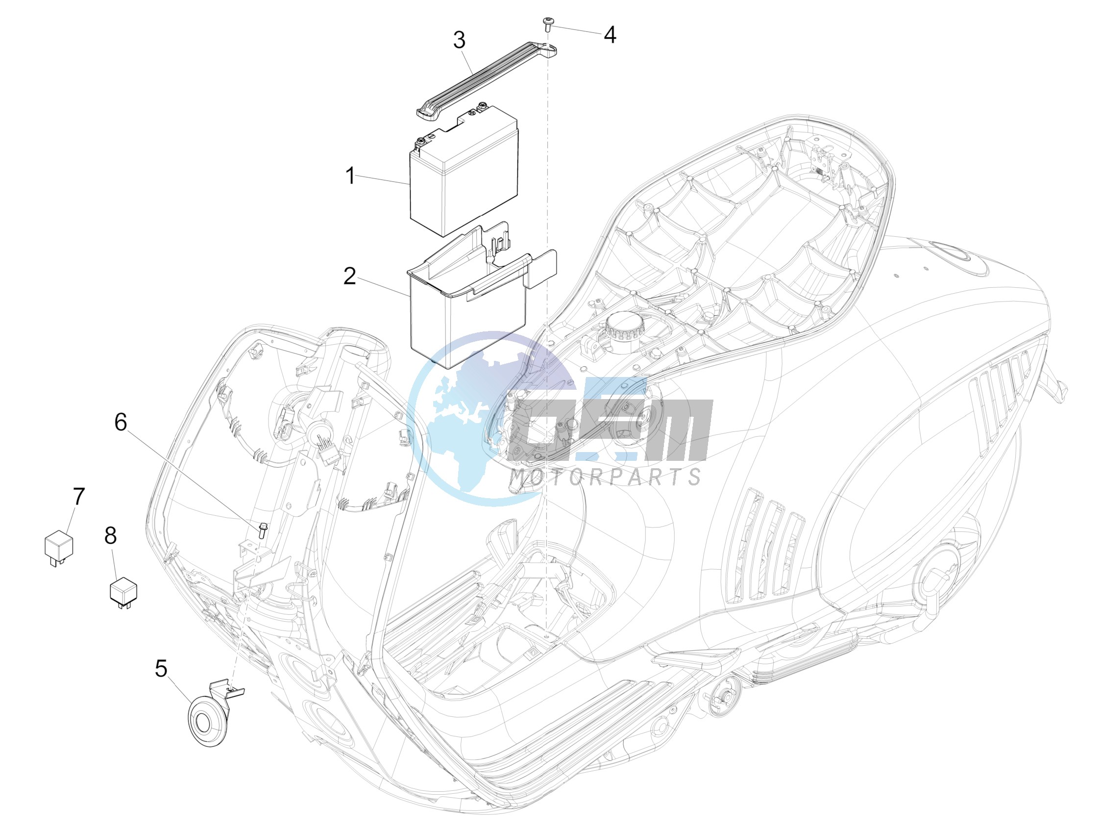 Remote control switches - Battery - Horn