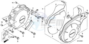 CBR1000RA9 BR / ABS MME drawing A.C. GENERATOR COVER (CBR 1000RA)