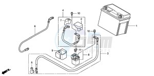 CBR125R drawing BATTERY (CBR125RW7)