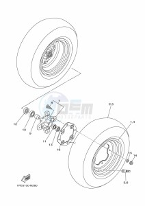 YFM700R (BCX8) drawing FRONT WHEEL