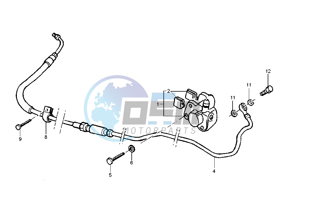 Rear brake caliper