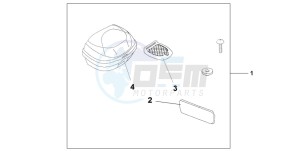 CBF600S drawing TOP BOX 35L