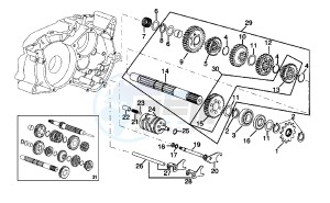 RS 50 drawing Counter shaft 6 speed