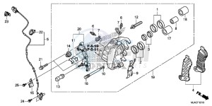 VT750C2SE Shadow - VT750C2S-E UK - (E) drawing FRONT BRAKE CALIPER (VT750CS/ C2S)