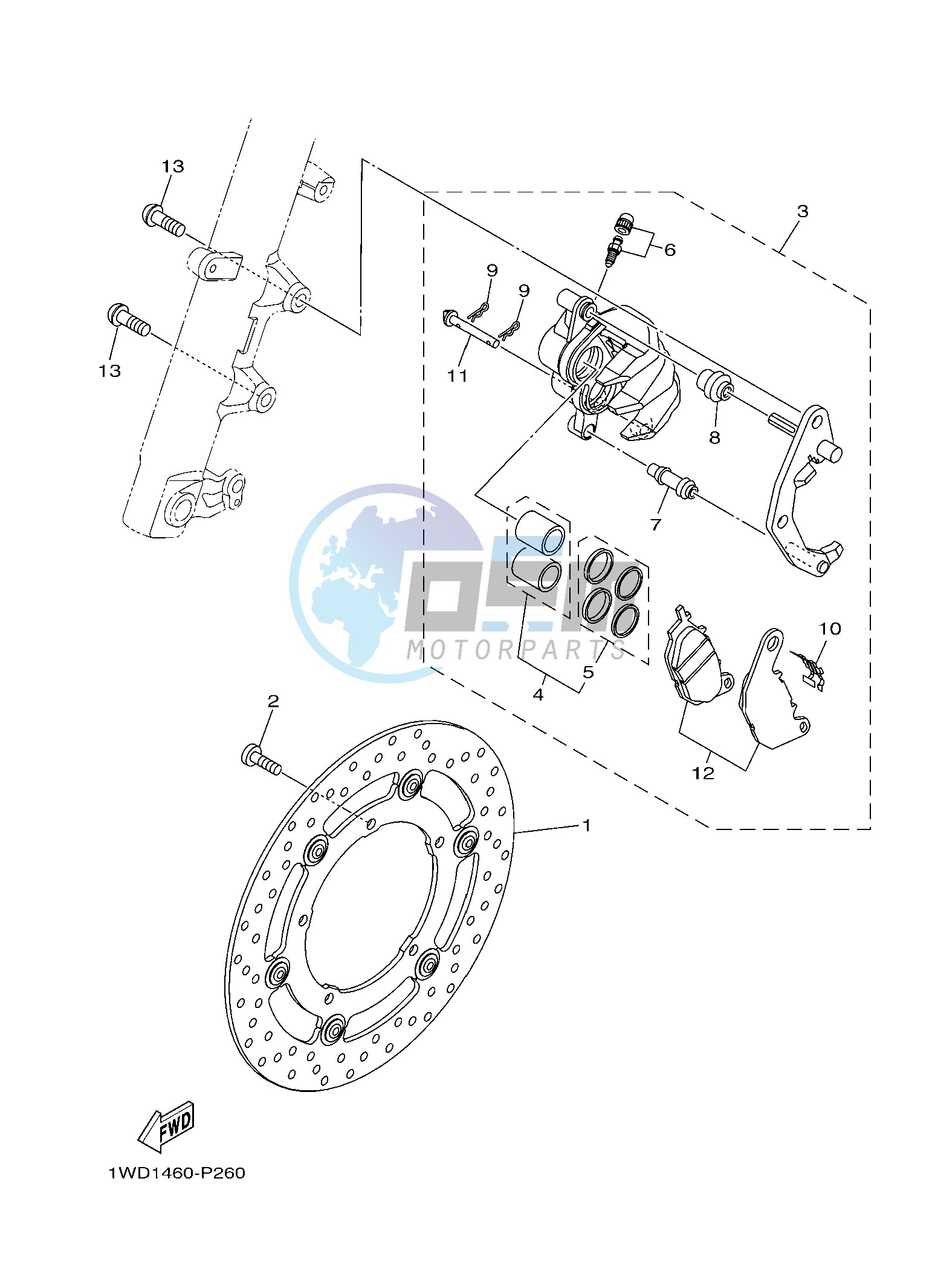 FRONT BRAKE CALIPER