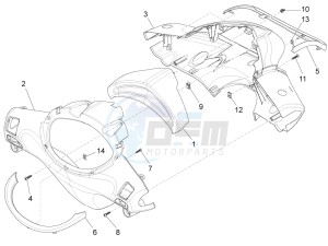 Fly 50 4T 2V 25-30Km/h drawing Handlebars coverages