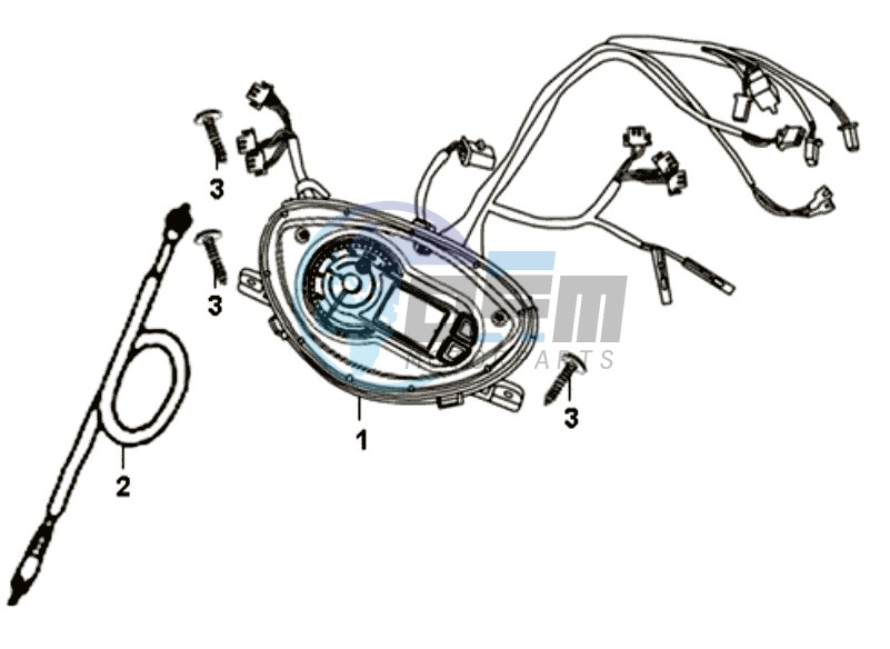 DASHBOARD / ODOMETER CABLE  / WIRE HARNESS