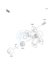 KVF 700 A [PRAIRIE 700 4X4] (A1-A2) [PRAIRIE 700 4X4] drawing REAR HUB