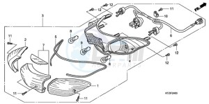 PES1509 Europe Direct - (ED) drawing REAR COMBINATION LIGHT