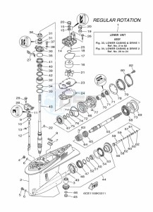 F225FETX drawing PROPELLER-HOUSING-AND-TRANSMISSION-1