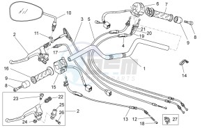 Nevada Classic 750 drawing Handlebar - Controls