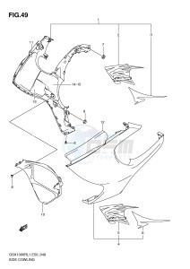 GSX1300R (E50) Hayabusa drawing SIDE COWLING