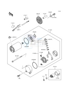 ZG 1200 B [VOYAGER XII] (B10-B14) [VOYAGER XII] drawing STARTER MOTOR