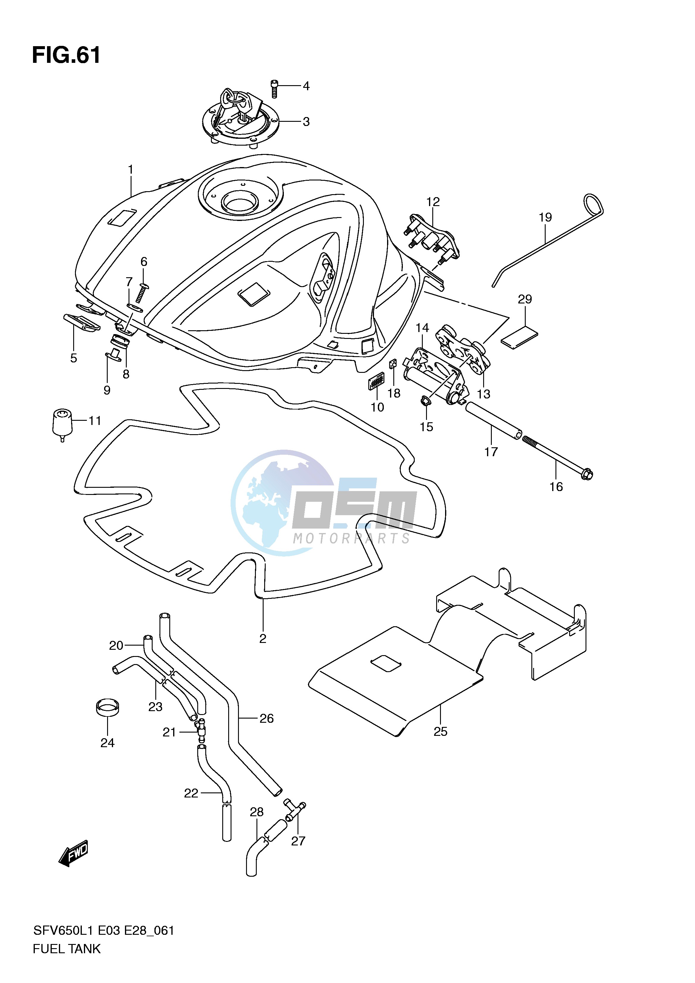 FUEL TANK (SFV650L1 E3)