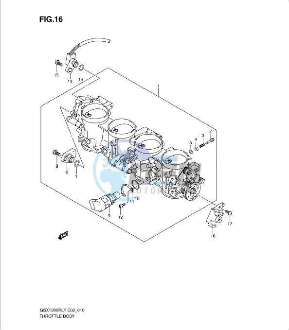 THROTTLE BODY (GSX1300RL1 E24)