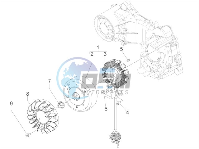 Flywheel magneto