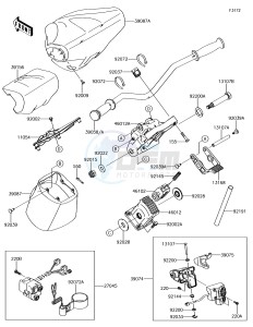 JET SKI ULTRA 310X JT1500LEF EU drawing Handlebar