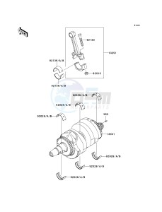 EX 650 C [NINJA 650R] (C9F) C9F drawing CRANKSHAFT