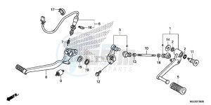 CB1100SAE CB1100 UK - (E) drawing PEDAL