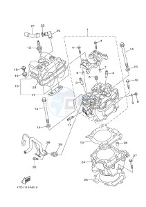 YFZ450R YFZ45YSSH YFZ450R SPECIAL EDITION (BW24) drawing CYLINDER