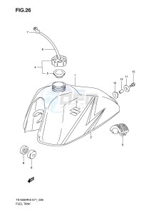 TS185ER (E71) drawing FUEL TANK