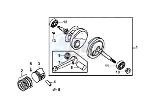 ORBIT 50 25KMH drawing CRANKSHAFT / PISTON