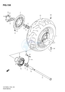 VLR1800 (E2) drawing REAR WHEEL (VLR1800TL1 E19)