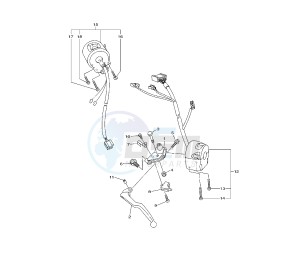 XJ6-NA ABS 600 drawing HANDLE SWITCH  LEVER