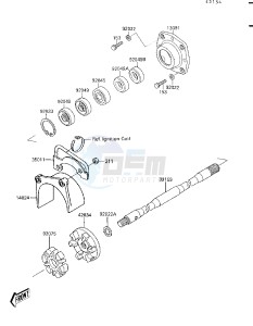 JF 650 B [TS] (B1-B2) [TS] drawing DRIVE SHAFT