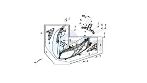 MAXSYM 400 EFI drawing HEADLAMP CPL