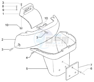 X9 500 Evolution (USA) drawing Rear coverings