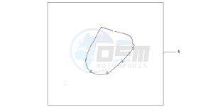 CBR900RE drawing SPORT/TOURING WINDSCREEN