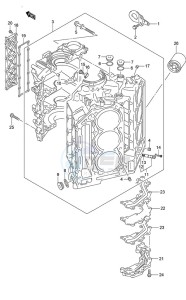 DF 225 drawing Cylinder Block