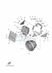 XSR900 MTM890-U (BMS1) drawing HEADLIGHT