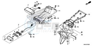 NC750XDG SH125AS UK - (E) drawing TAILLIGHT