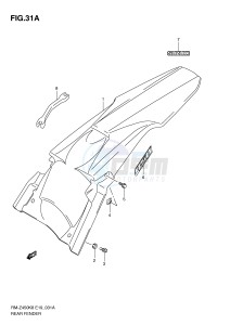 RM-Z450 (E19) drawing REAR FENDER (RM-Z450L1)