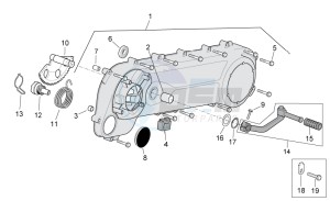 Mojito custom 50 2t (eng. piaggio) drawing Transmission cover