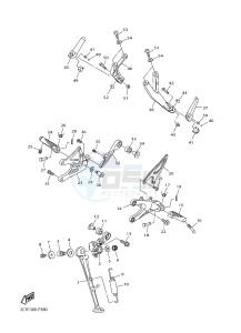 YZF-R1 998 R1 (2CRC 2CRD) drawing STAND & FOOTREST