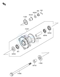 RM65 (E3) drawing FRONT HUB