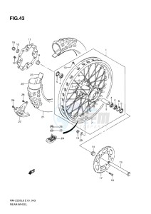 RM-Z 250 drawing REAR WHEEL (L0-L1)