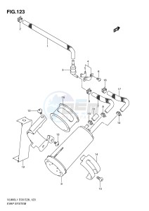 VL800 (E3-E28) VOLUSIA drawing EVAP SYSTEM (VL800TL1 E33)