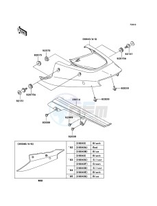 NINJA ZX-12R ZX1200-B4H FR GB GE XX (EU ME A(FRICA) drawing Side Covers/Chain Cover