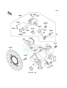 ER-6f ABS EX650B7F GB XX (EU ME A(FRICA) drawing Rear Brake