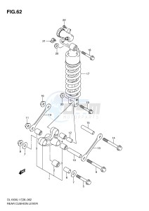 DL1000 (E28) V-Strom drawing REAR CUSHION LEVER