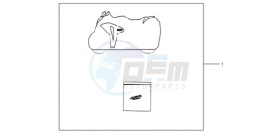 CBR1000RAA Europe Direct - (ED / ABS HRC) drawing INDOOR CYCLE COVER