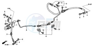 FES250 FORESIGHT drawing REAR BRAKE PIPE